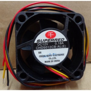 SUPERRED CHD5012CB-AL(E) CHD5012CB-AL 12V 0.18A 3wires cooling fan