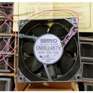 SERVO CNDC24B7V 24V 0.2A 4.8W 2wires Cooling Fan