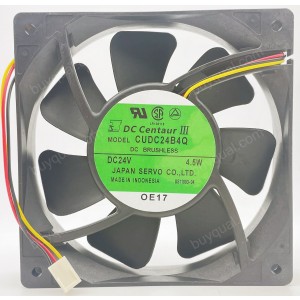 SERVO CUDC24B4Q 24V 0.23A 4.5W 3wires Cooling Fan