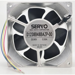 SERVO D1238B48BAZP-00 48V 0.56A 3wires Cooling Fan - Original New