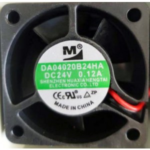 M DA04020B24HA 24V 0.12A 2wires Cooling Fan 
