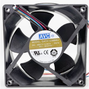AVC DATA1238B8U 48V 0.54A 4wires Cooling Fan