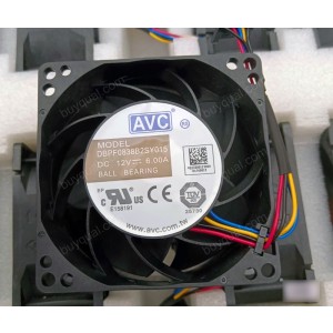 AVC DBPF0838B2SY015 12V 6.00A 4wires Cooling Fan