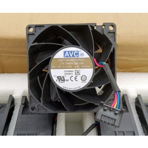 AVC DBPT0838B2UP001 12V 3.3A 4wires Cooling Fan 