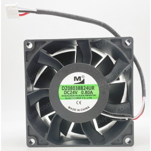 M DZ08038B24UR 24V 0.8A 3wires Cooling Fan