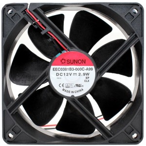 SUNON EEC0381B3-000C-A99 12V 2.9W 2 wires Cooling Fan