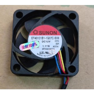 SUNON EF40101B1-1Q07C-S99 12V 1.11W 4wires Cooling Fan 