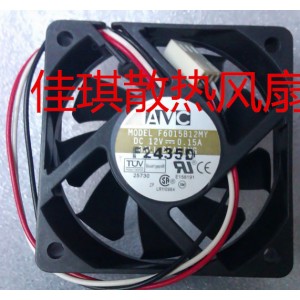 AVC F6015B12MY 12V 0.15A 2wires 3wires  Cooling Fan
