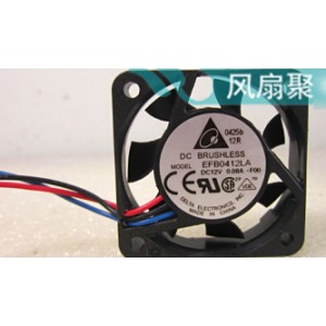 DELTA EFB0412LA 12V 0.08A 2wires 3wires Cooling Fan