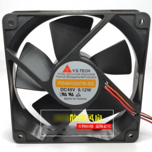 Y.S.TECH FD4812327B-2Q 48V 9.12W 3wires Cooling Fan