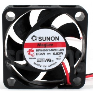 SUNON MF40100V1-1000C-A99 5V 0.83W 2wires Cooling Fan 