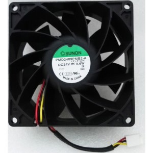 SUNON PMD2409PMB2-A 24V 9.6W 2wires 3wires Cooling Fan
