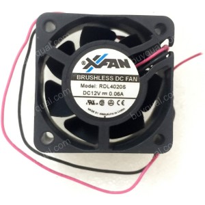 XFAN RDL4020S 12V 0.06A 2wires cooling fan