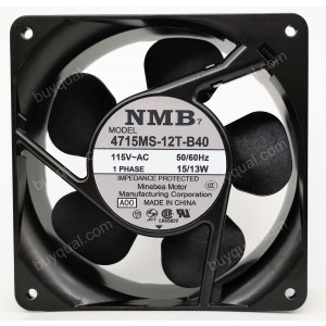 NMB 4715MS-12T-B40 A00 4715MS-12T-B40-A00 115V 15/13W 2wires Cooling Fan