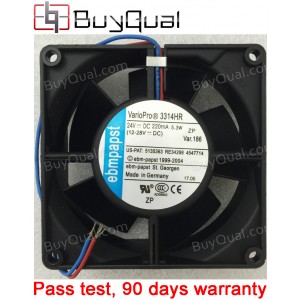 Ebmpapst 3314HR 24V 220MA 5.3W 2wires Cooling Fan