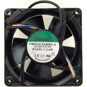 SUNON PMD2412AMB4-A 24V 3.4W 3wires Cooling Fan