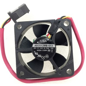 ADDA AD3512MB-G53 12V 0.13A 3wires Cooling Fan - Picture need.