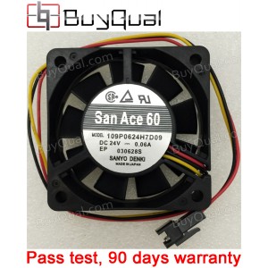 Sanyo 109P0624H7D09 24V 0.06A 3wires Cooling Fan