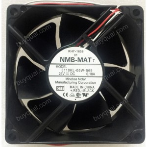 NMB 3110KL-05W-B69 24V 0.18A 3wires Cooling Fan