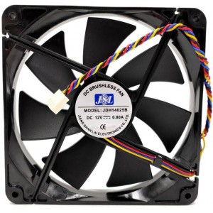 JSL JDH14025B 12V 0.8A 4wires Cooling Fan
