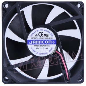 JAMICON JF0825H1HR-R 12V 0.19A 2wires Cooling Fan