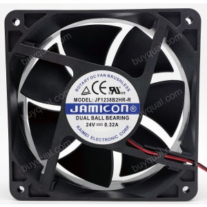 JAMICON JF1238B2HR-R 24V 0.32A 2wires Cooling Fan