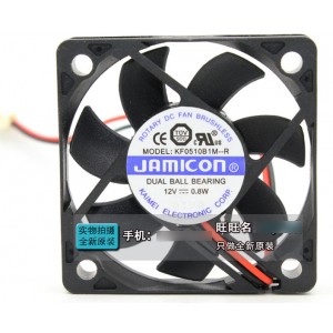 JAMICON KF0510B1M-R 12V 0.8W 2wires Cooling Fan