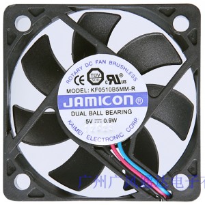 JAMICON KF0510B5MM-R 5V 0.9W 2wires Cooling Fan