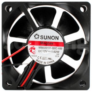 SUNON MB60201V1-000C-A99 12V 1.62W 2 wires Cooling Fan