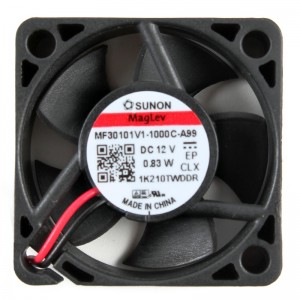 SUNON MF30101V1-1000C-A99 12V 0.83W 2wires Cooling Fan