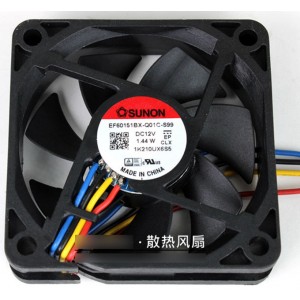 SUNON MF60151BX-Q01C-S99 12V  1.44W 4wires Cooling Fan