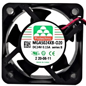 MAGIC MGA5024XB-020 MGA5024XB-O20 24V 0.15A 2wires Cooling Fan 