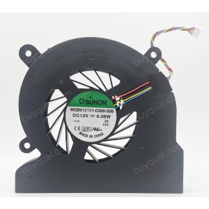 SUNON MGB0121V1-C000-S99 12V 6.08W 4wires Cooling Fan