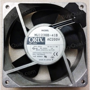 ORIX MU1238B-41B 200V 12.5/11.5W AC Motor Fan