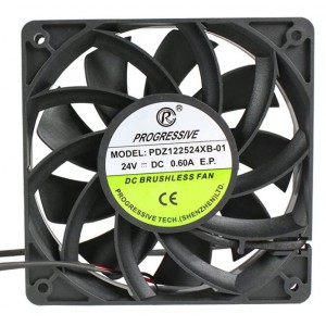 PROGRESSIVE PDZ122524XB-01 24V 0.60A 2wires Cooling Fan