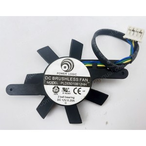 AMD PLD05010B12HH 12V 0.25A 4wires Cooling Fan