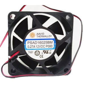 AAVID PSAD16025BM 12V 0.27A 2wires Cooling Fan