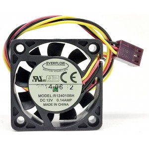 EVERFLOW R124010BH 12V 0.14A 3wires cooling fan