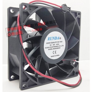 RUNDA RD9238B24H 24V 0.50A 2wires Cooling Fan