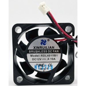 XINRUILIAN RDL4015B1 12V 0.10A 2wires Cooling Fan