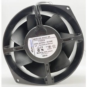 Ebmpapst W2S130-AA03-69 230V 45/39W 2wires Cooling Fan